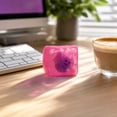 thumbnail image 4 of 2.16" Glow-in-the-Dark Ice Cube Squishy Toy, Halloween Ornament Inside with Snowflake Glitter, 4 of 5