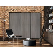 Versare QuickWall Sliding Portable Partition | Durable Privacy Room Divider Screen | 3 Panels | 7 Wide and Up to 74 Tall SoundSorb Panels