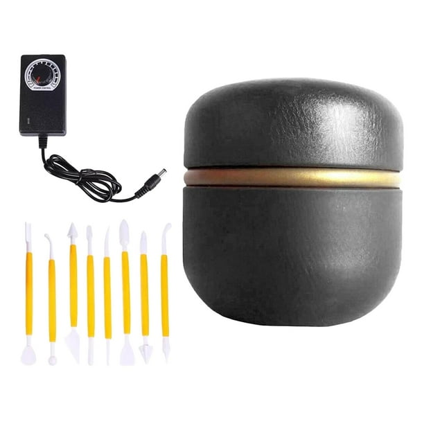 Mini Electric Pottery Wheel Machine, Adjustable Speed Pottery Wheel with Clay Tools for