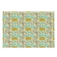 thumbnail image 1 of Floral Cutting Board, Old Fashioned Composition with Abstract Carnations Lines Leaves, Decorative Tempered Glass Cutting and Serving Board, Large Size, Tan Turquoise Marigold, by Ambesonne, 1 of 1
