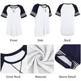 thumbnail image 2 of SHIBEVER Summer T Shirts for Women Short Sleeve Tops Casual Cute Crew Neck Tunic Tops Loose Fit Fashion Ladies Blouse Tops White, 2 of 6