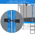 thumbnail image 4 of Filet de Sécurité de Remplacement pour Trampoline de 14 Pi pour 6 Poteaux Droits, Cadre Rond, Trampolines, Filet de Trampoline Respirant et Résistant aux Intempéries avec Sangles Ajustables, 4 of 7