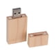 thumbnail image 3 of Caja de madera de almacenamiento de unidad portátil de arce cuadrado USB2.0 memoria Flash U disco 64G, 3 of 5