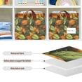 thumbnail image 4 of Yayeee Foldable Storage Basket for Shelves with Handles Waterproof Cloth Bins, Green Retro Leaves, 4 of 7