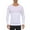 White, variant on Posijego Men's Slim Basic T-Shirts Athletic Workout Long Sleeve Tight Shirt Gym Running Sport Tee Shirts