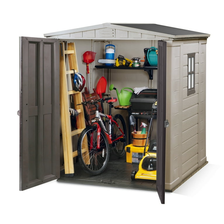 Keter, Factor 6x6 ft All Weather Resistant Outdoor Storage Shed