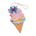 thumbnail image 4 of Letrero colgante de playa de arena con helado, adorno fácil de guardar, letrero de puerta de entrada de verano Feliz, 4 of 9