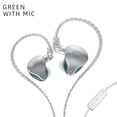 thumbnail image 2 of Auriculares KZ-AST Auriculares intrauditivos con conector de 3,5 mm (verde con micrófono) Tmvgtek Para estrenar, 2 of 2