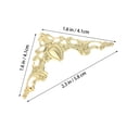 thumbnail image 2 of OUNONA 50Pcs Golden Metal Corner Protector for Books Scrapbooks and Decorative Boxes, 2 of 7