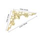 thumbnail image 5 of unbranded 50Ud Protector Decorativo Dorado Para Esquinas De Cajas Álbumes Y Libros Con, 5 of 6