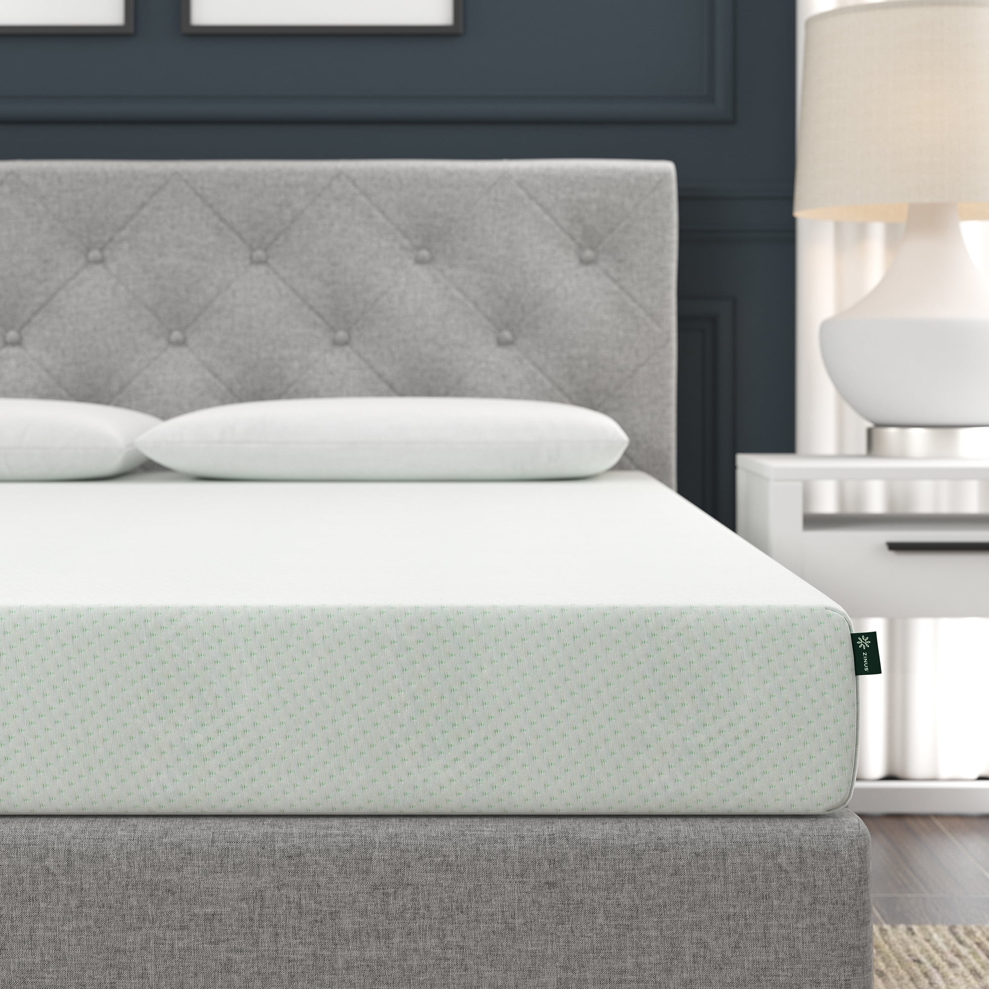 Zinus Spa Sensations Green Tea Rest Well 6" Medium Memory Foam Mattress, King