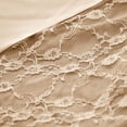 thumbnail image 5 of Gamivast Lace Maxi Skirt for Women High Waisted Smooth Elegant Satin Skirt Side Slit with Sheer Floral Lace Insert Panel Evening Party Cocktail Slip Skirt, 5 of 8