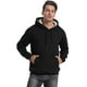 thumbnail image 3 of Sudadera con capucha Kissonic para hombre, forro polar, forro sherpa, color negro cálido, 3 of 6