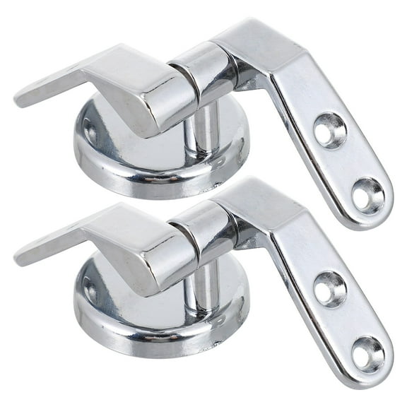 OUNONA Zinc Alloy Toilet Seat Hinge Replacement, Load-Bearing Toilet Seat Hardware, 1 Set