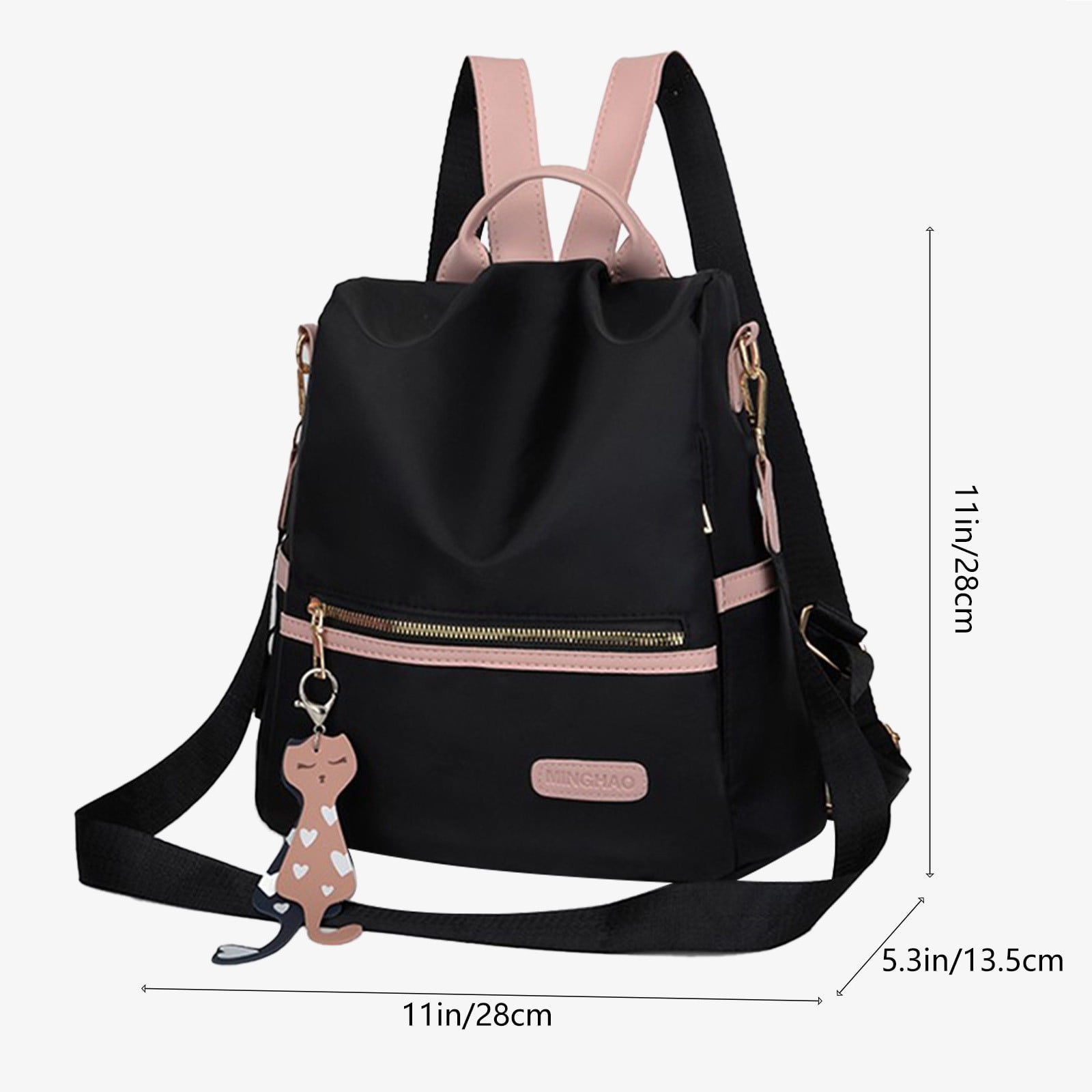 Mini Nylon Backpack for Women Small Travel Purse Anti Theft Casual Space Small Nylon Women Backpack Purse Anti-theft Fashion Travel  main image 3
