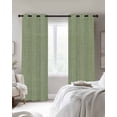 thumbnail image 4 of Vintage Sage Green Blackout Curtains for Bedroom Living Room Darkening Curtains 90 Inch Farmhouse Retro Beige Solid Color Black Out Window Curtain Privacy Window Treatment Grommet Drapes 52"x90"x2, 4 of 9