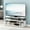 White/Black, variant on Furinno JAYA Large Entertainment Center Hold up to 55-IN TV, French Oak/Black