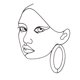 thumbnail image 2 of Batería de Cocina Arte minimalista abstracto Lady Face Cake Toppers Girl Birthday Cake Decor (K) Likrtyny Libre de BPA, 2 of 7