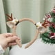 thumbnail image 1 of par de sombreros navideños, accesorios luminosos de moda con forma de cuerno de ciervo, horquilla con iluminación constante, diadema, regalos de navidad, 1 of 4