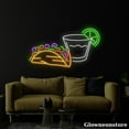 thumbnail image 4 of Glowneon Tacos And Tequila Neon Sign, Tacos And Wine LED Sign, Welcome Open Tacos Restaurant Sign, 4 of 5