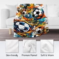 thumbnail image 5 of Football Blanket for Boys, Cozy Soft Throw Blankets, Cool Orange Flannel Throw Gifts for Couch Sofa, 40x50 Inches, 5 of 5