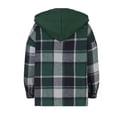thumbnail image 5 of HAPIMO Rollbacks Shacket Jackets for Women Womens Lapel Bust Pocket Outwear Casual Comfy Plaid Print Button Down Jacket Girls Fall Fashion Tops Long Sleeve Green XXL, 5 of 5