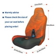 thumbnail image 2 of Picia Orange Net Fishing Boat Print Waterproof Sweating Car Seat Cover for Post Gym Workout, Running, Beach and Hiking, Universal Fit Anti-Slip Bucket Seat Protector, 2 of 5