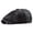 black, variant on Retro Grid Beret Hat Men And Women Forward Hat Thick Warming Old Man Hat Wool Cotton Duck Tongue Hat