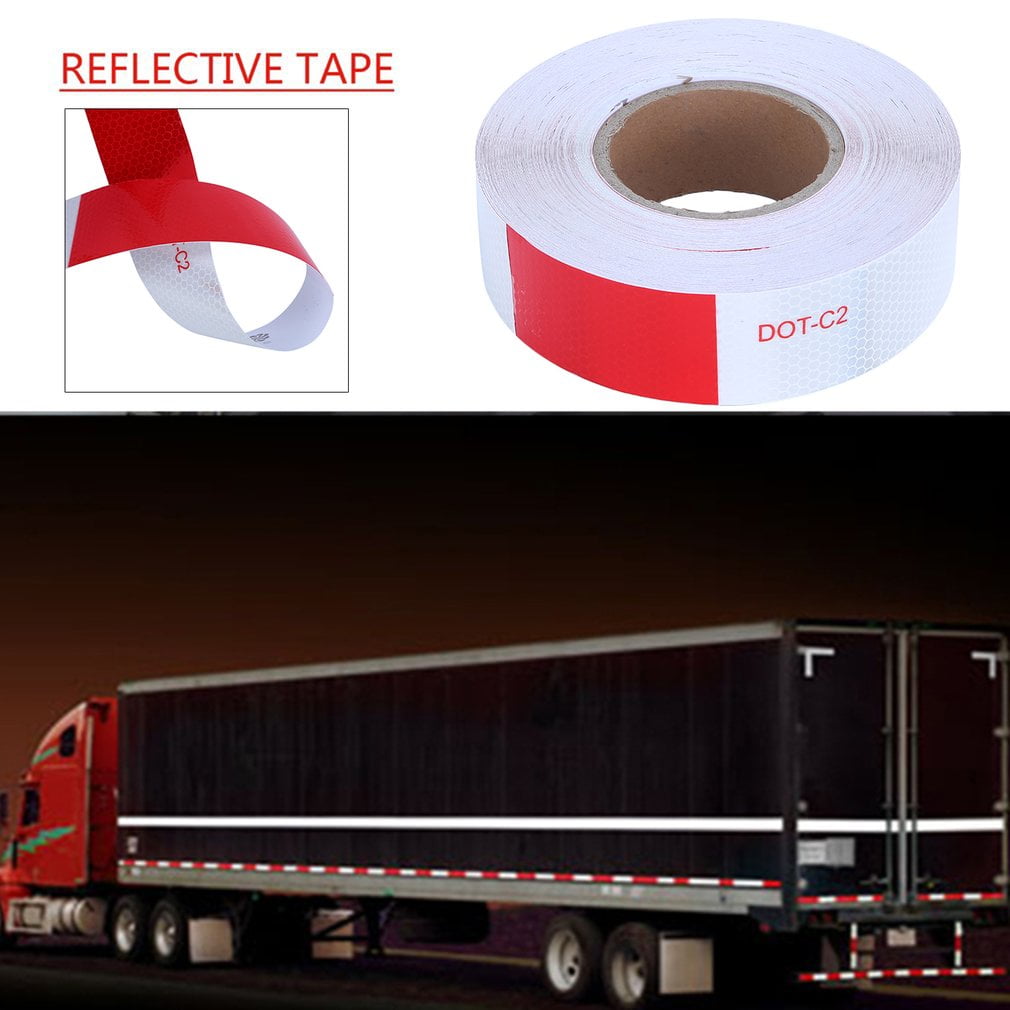 Details about   2" X 150ft Vehicle Trailer Reflective Warning Safety Tape Fim Sticker Roll Strip 
