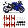thumbnail image 4 of Yazoeia Windscreen Spike Bolts,M5 Windshield Spike Bolts Screws Nuts Fit for Motorcycle Modification(red) CJC912-139975, 4 of 9