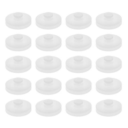 Amosfun 40Pcs Plastic Bearing Pulley White Versatile Motor Pulley for DIY Kits