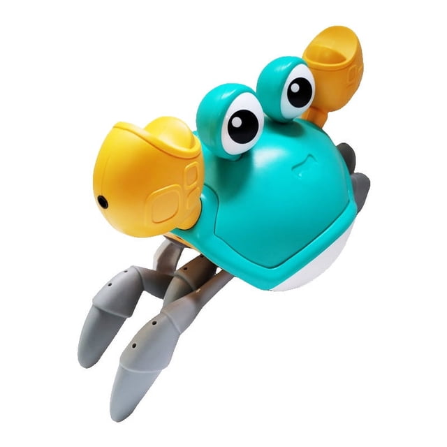 Crawling Crab Baby Toy - Infant Tummy Time Toys 3 4 5 6 7 8 9 10 11 12 Babies Boy 3-6 6-12 Learning Crawl 9-12 12-18 Walking Toddler 36 Months Old Music Development 1st Birthday Gifts