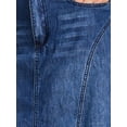 thumbnail image 5 of INSPIRE CHIC Women's Jean Maxi Skirt Casual High Waisted Distressed Wash A Line Swing Long Denim Skirts M Dark Blue, 5 of 6