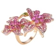 thumbnail image 3 of Moda mujer joyería cristal flor boda compromiso fiesta tamaño 6-9 Zulema  anillos de cristal para las mujeres, 3 of 8