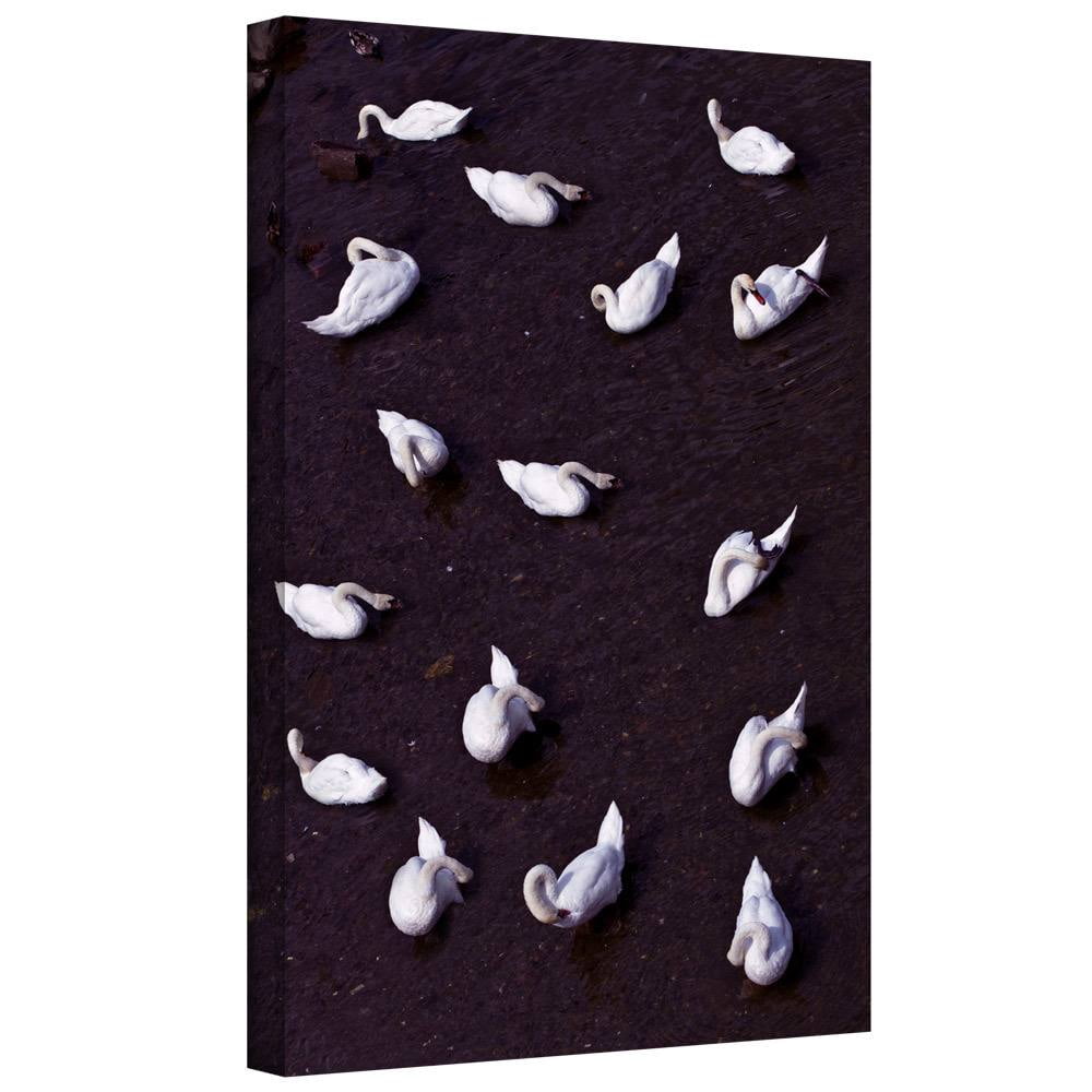 Lindsey Janich "Swans From A Bridge 2" Gallery-Wrapped Canvas