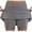 Gray, variant on Pxkloy Women Tennis Skirt Summer High Waisted Athletic Skorts with Inner Shorts Sport Workout Pleated Pickleball Shorts Black,XXXXL