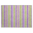 thumbnail image 2 of Addison Rugs Chantille Indoor/Outdoor Transitional Stripes Purple Washable Rectangle Rug, 1'8" x 2'6", 2 of 6