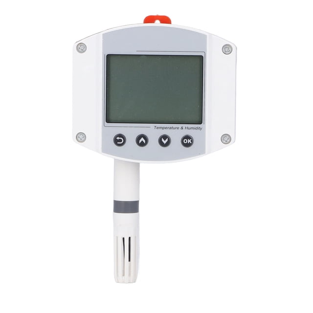 "High-Precision Wall/DIN Rail Mount LCD Temperature Humidity Transmitter with 0-5V Analog Output & Wide Voltage Range (10-30V DC)"
(Character count: 136)
Alternative option:
"Industrial-Grade