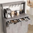 thumbnail image 4 of Ataucjin Fluted Sideboard Buffet Cabinet with Storage, Modern Coffee Bar Cabinet with Adjustable Shelves & 2 Drawers, Wood Buffet Console Table for Kitchen Dining Living Room Entryway Hallway, 4 of 9