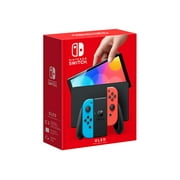 Nintendo Switch OLED - Game console - 1080p (Full HD) - black, neon red, neon blue