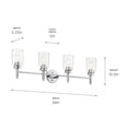 thumbnail image 4 of 55186CH Kichler Lighting Madden - 4 Light Bath Vanity-10.5 Inches Tall and 34 Inches Wide-Chrome Finish, 4 of 5