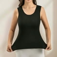 thumbnail image 6 of Women's Cold Weather Thermal Underwear Tank Top - Fleece Sleeveless Warm Undershirt, Essential Base Layer for Daily & Inner Wear Black L, 6 of 9
