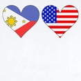thumbnail image 2 of CafePress - Filipino American Hearts Body Suit - Baby Light Bodysuit, Size Newborn - 24 Months, 2 of 4
