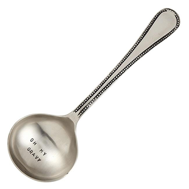 Christian Brands MR954 12 in. Oh My Gravy Ladle Spoon SilverPack of 2