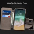 thumbnail image 4 of iPhone 7plus/8plus gray Case Wallet Case PU leather Filp Cover Case with Card Slots, 4 of 7