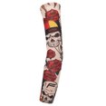 thumbnail image 1 of Manga de tatuaje de brazo con flores sin costuras para montar al aire libre Manga de protección solar Manga de tatuaje para montar Color opcional, 1 of 6