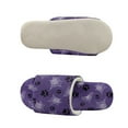 thumbnail image 5 of COEQINE Paw Spider Web Print Purple Women Slippers for Home, Fuzzy Halloween Slippers Y2K Slip On Bedroom Shoes Comfortable Open Toe Indoor Slides Fleece Home Sandals Womens Footwear, 40-41, 5 of 7