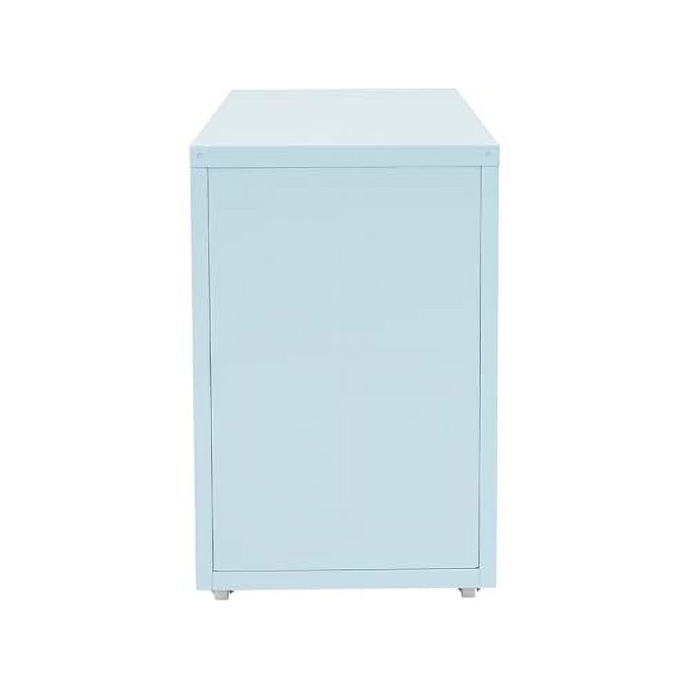 File Cabinet with Lock, 3-Drawer Metal File Cabinet, Mobile File Cabinet with Wheels,Office Filing Cabinet Organizer for Home Office