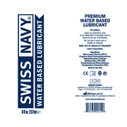 Swiss Navy Water-Based Lubricant 8oz