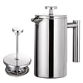 thumbnail image 5 of Double Walled Stainless Steel French Press Coffee Maker, Heat Insulated Coffee Pot, 350ml/800ml/1000ml Multi-Size Portable Coffee Brewer for Home Office Daily Use, 5 of 7